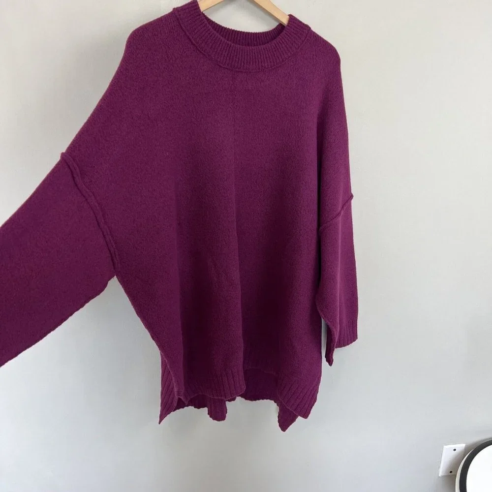 ❄️Free People Peaches Tunic Oversized Slouch Dress Length Soft NWOT Size Large